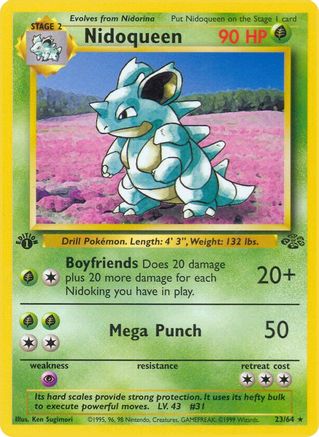 Nidoqueen (23) 023/64 [Jungle]  - 1st Edition