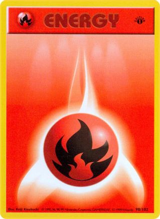 Fire Energy 098/102 [Base Set Shadowless]  - 1st Edition
