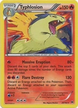 Typhlosion 020/162 [XY  BREAKthrough]  - Reverse Holofoil