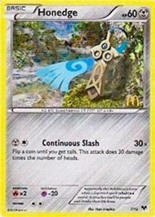 Honedge 007/12 [McDonalds Promos 2014]  - Holofoil