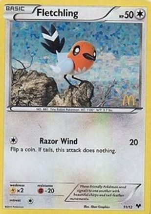 Fletchling 011/12 [McDonalds Promos 2014]  - Holofoil