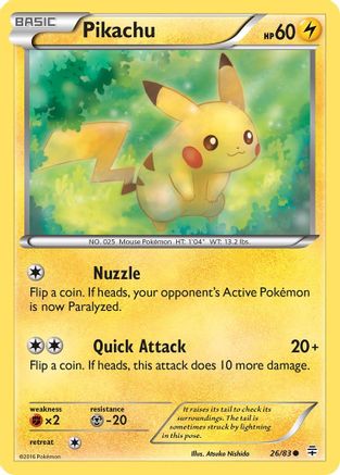 Pikachu 026/83 [Generations]  - Reverse Holofoil