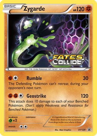 Zygarde (Prerelease) XY129 [XY Promos]  - Holofoil