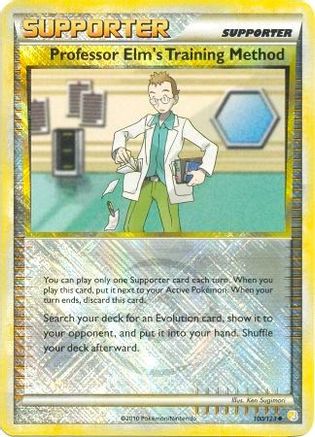 Professor Elm's Training Method 100/123 [League & Championship Cards]  - Reverse Holofoil