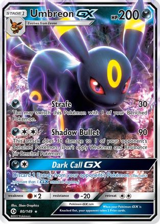 Umbreon GX 080/149 [SM Base Set]  - Holofoil