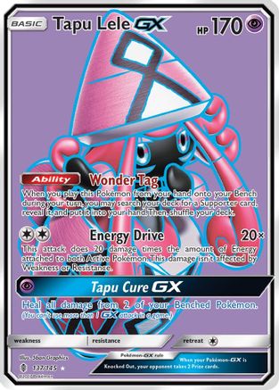Tapu Lele GX (Full Art) 137/145 [SM  Guardians Rising]  - Holofoil