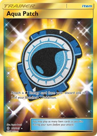 Aqua Patch (Secret) 161 [SM  Guardians Rising]  - Holofoil
