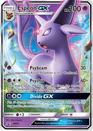 Espeon GX SM35 [SM Promos]  - Holofoil