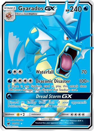 Gyarados GX (Full Art) 101/111 [SM  Crimson Invasion]  - Holofoil