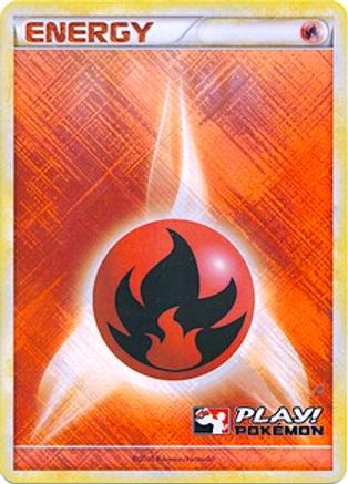 Fire Energy (2010 Play! Pokemon) [League & Championship Cards]  - Holofoil