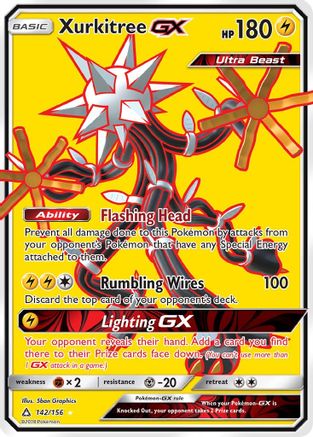 Xurkitree GX (Full Art) 142 [SM  Ultra Prism]  - Holofoil