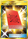 Peeking Red Card (Secret Rare) 169 [SM  Ultra Prism]  - Holofoil