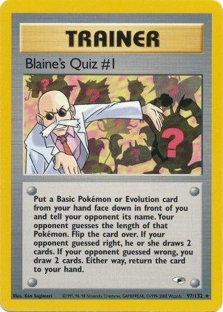 Blaine's Quiz #1 097/132 [Gym Heroes]  - Unlimited