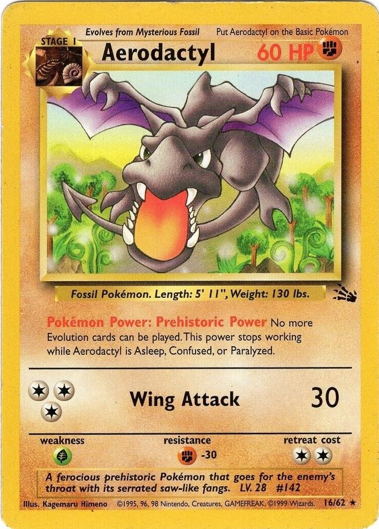 Aerodactyl (16) 016/62 [Fossil]  - Unlimited