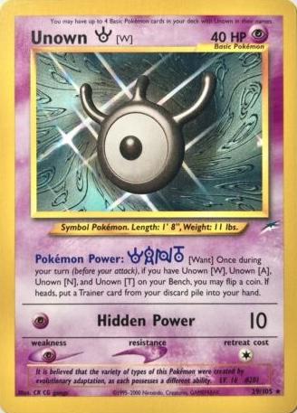 Unown [W] 029 [Neo Destiny]  - Unlimited