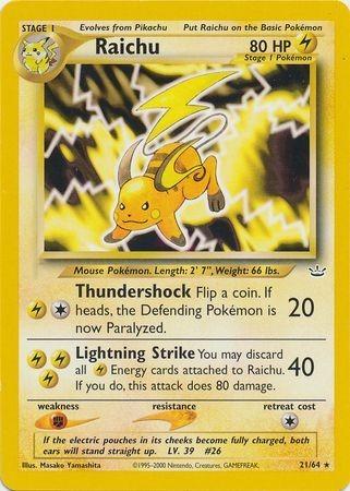 Raichu 021/64 [Neo Revelation]  - Unlimited