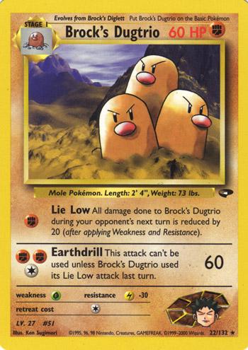 Brock's Dugtrio 022/132 [Gym Challenge]  - Unlimited