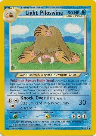Light Piloswine 026 [Neo Destiny]  - Unlimited