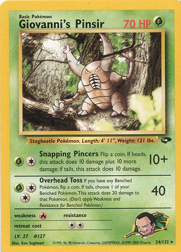 Giovanni's Pinsir 024/132 [Gym Challenge]  - Unlimited