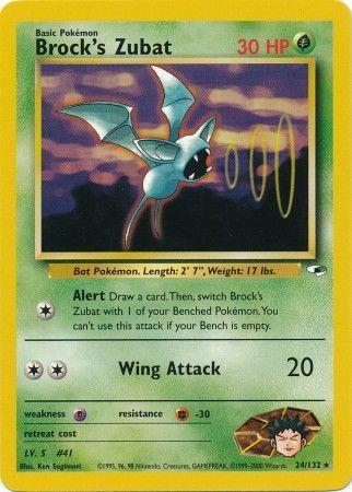 Brock's Zubat (24) 024/132 [Gym Heroes]  - Unlimited