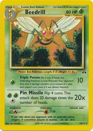 Beedrill 018/75 [Neo Discovery]  - Unlimited