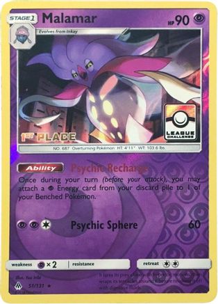 Malamar 051/131 [League & Championship Cards]  - Reverse Holofoil