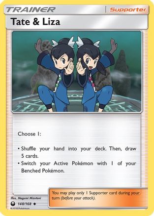 Tate & Liza 148/168 [SM  Celestial Storm]  - Reverse Holofoil