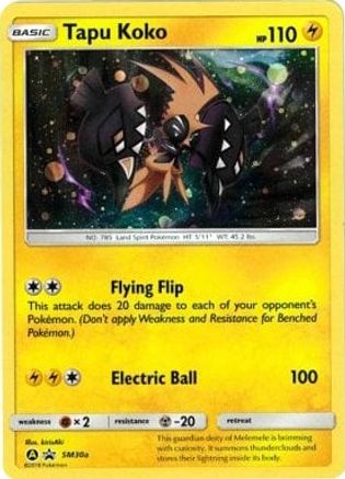 Tapu Koko SM30a [Alternate Art Promos]  - Holofoil