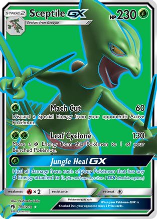 Sceptile GX (Full Art) 196 [SM  Lost Thunder]  - Holofoil