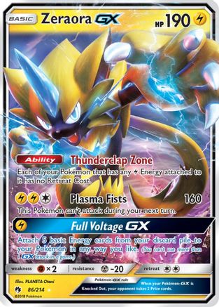 Zeraora GX 086/214 [SM  Lost Thunder]  - Holofoil