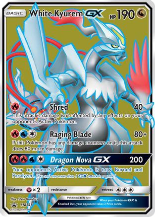 White Kyurem GX SM141 [SM Promos]  - Holofoil