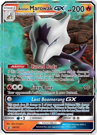 Alolan Marowak GX SM187 [SM Promos]  - Holofoil