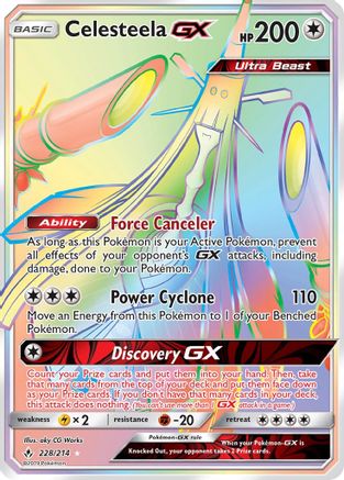 Celesteela GX (Secret) 228 [SM  Unbroken Bonds]  - Holofoil