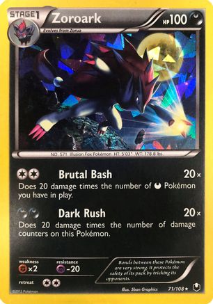 Zoroark 071/108 [Deck Exclusives]  - Holofoil