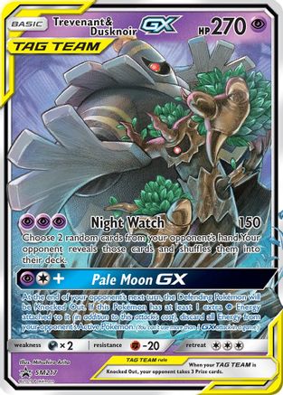 Trevenant & Dusknoir GX SM217 [SM Promos]  - Holofoil