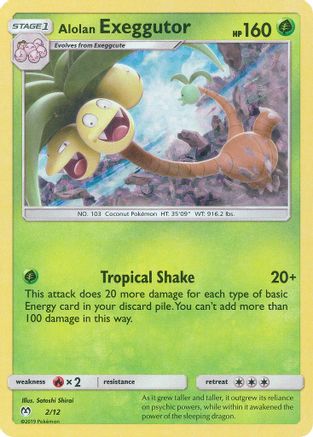 Alolan Exeggutor 002/12 [McDonalds Promos 2019]  - Holofoil