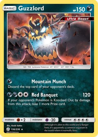 Guzzlord 136/236 [SM  Cosmic Eclipse]  - Holofoil