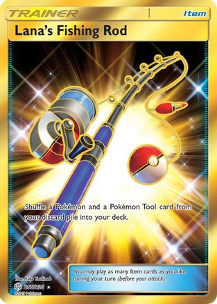 Lana's Fishing Rod (Secret) 266 [SM  Cosmic Eclipse]  - Holofoil