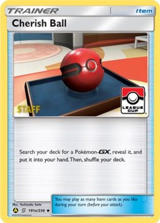 Cherish Ball 191a/236 [League & Championship Cards]  - Reverse Holofoil