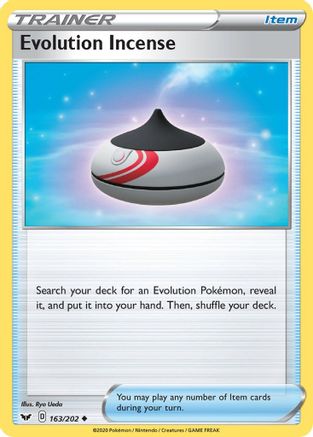 Evolution Incense 163/202 [SWSH01 Sword & Shield Base Set]  - Reverse Holofoil