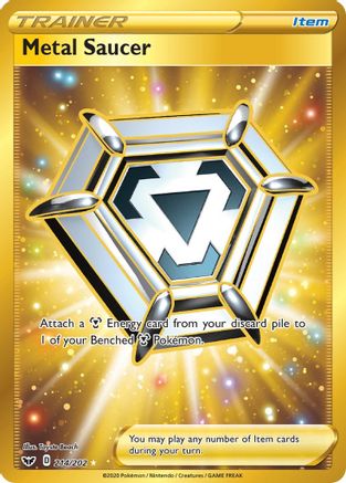 Metal Saucer (Secret) 214/202 [SWSH01 Sword & Shield Base Set]  - Holofoil