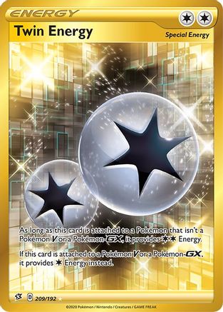 Twin Energy (Secret) 209/192 [SWSH02 Rebel Clash]  - Holofoil