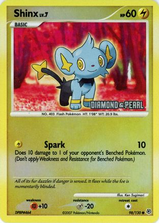 Shinx 098/130 [Burger King Promos]  - Reverse Holofoil