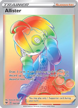 Allister (Secret) 192/185 [SWSH04 Vivid Voltage]  - Holofoil