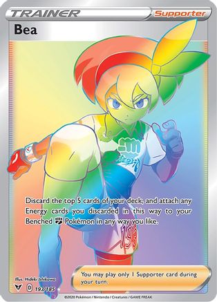 Bea (Secret) 193/185 [SWSH04 Vivid Voltage]  - Holofoil