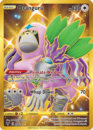Oranguru (Secret) 199/185 [SWSH04 Vivid Voltage]  - Holofoil