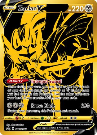 Zacian V SWSH076 [SWSH Sword & Shield Promo Cards]  - Holofoil