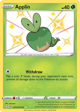 Applin SV012/SV122 [Shining Fates Shiny Vault]  - Holofoil
