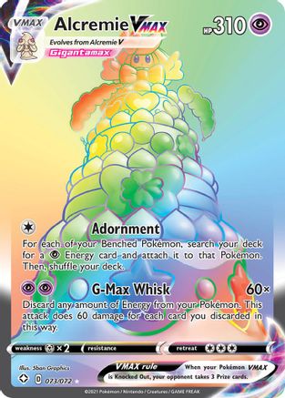 Alcremie VMAX (Secret) 073/072 [Shining Fates]  - Holofoil