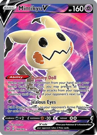 Mimikyu V (Full Art) 148/163 [SWSH05 Battle Styles]  - Holofoil